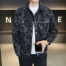 牛仔夹克男2025店主风秋款时尚外套牛仔上衣男士B317/5533/P125，男装工装外套，电商B317
