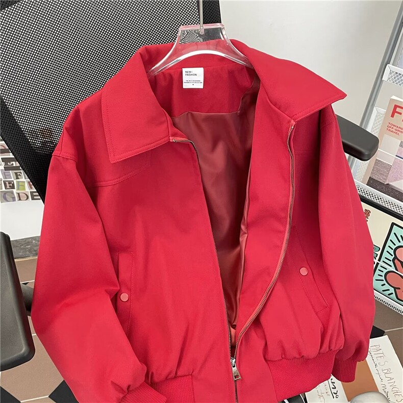 1506-1/JY2391/P76全棉帆布磨毛工艺立领松弛感短款棒球夹克外套,男装夹克,星座1506-1