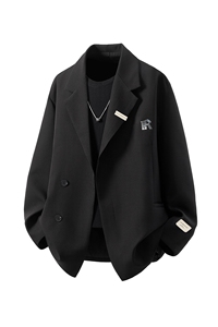 1金属搭扣大码M-5XL西服男成分96%聚酯纤维4%氨纶XF77068P85控128图片