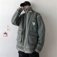 【】A003-HJ5052-P130秋冬新款皮毛一体机械棉衣外套几物1，男装夹克，电商A003