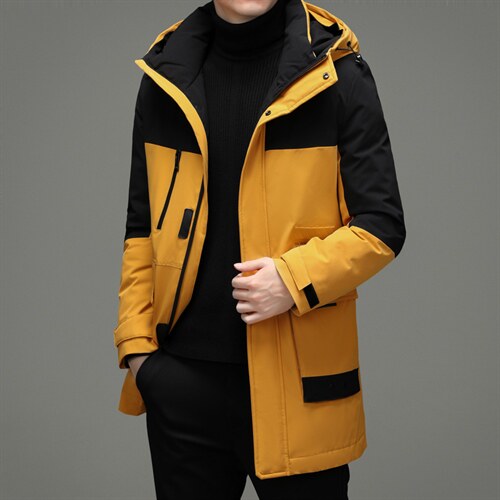 2023冬季新款羽绒服男士白鸭绒防寒服中年爸爸装外套YYYR109-P280图片