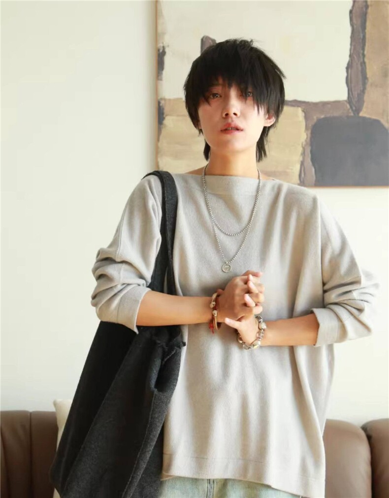 新款女士毛衣时尚百搭显瘦保暖针织衫,针织衫/毛衣,初韵羊绒
