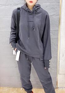 春款套头卫衣套装图片