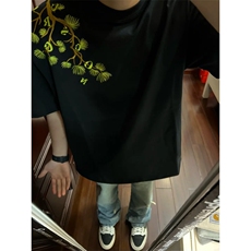【有货】DXT988LL-特P35cleanfit重磅刺绣短袖小领口t恤男，男装T恤，星座1007（原301D）