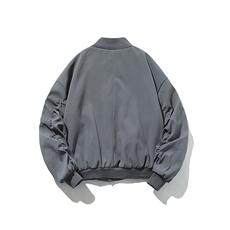 白底-飞行员夹克外套男美式短款立领棒球服8086-P60，男装夹克，电商B380（原B361）