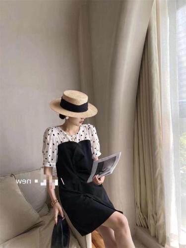 拼接连衣裙，女装连衣裙，DLI.DODO 豆豆