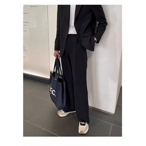 韩版男西装银行商务套装工作服男装单位职业装两扣修身西服正装图片