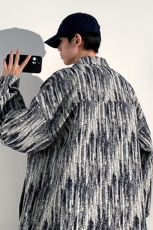 JK7302-P65春秋季新款现货扎染牛仔夹克男外套，男装夹克，星座1204