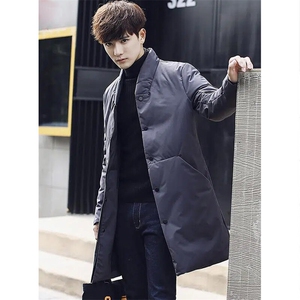 羽绒服中长款男士外套 80%白鸭绒（）四季1512-1-2081-P195图片