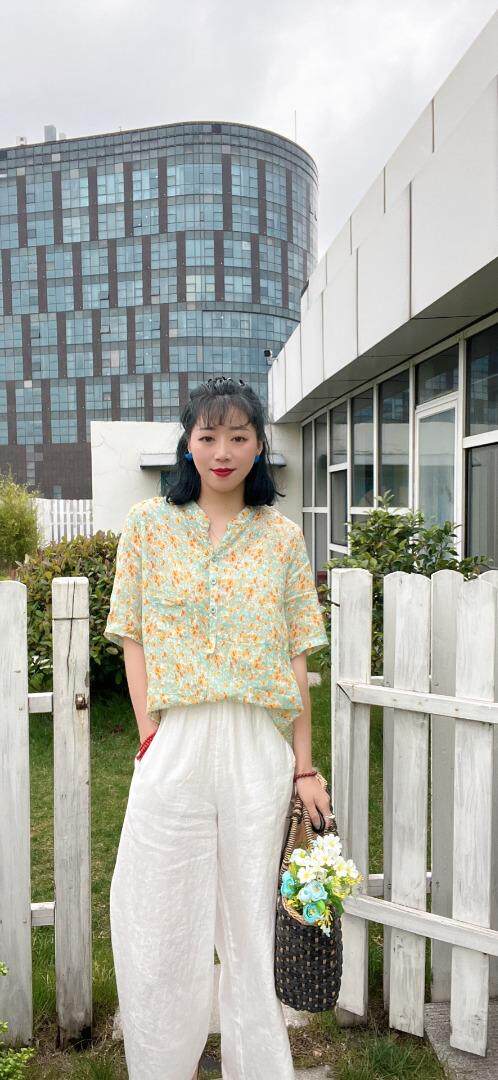 纯苎连衣裙小衫裤子裙子衬衣 时尚风 风淑女风休闲风，女装连衣裙，川哲