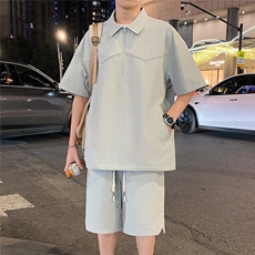 新款休闲短袖短裤套装，男装休闲套装，星座1206-1（原A206-1）
