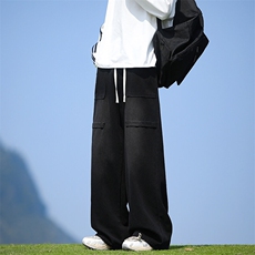 A1155TP50控70-秋季新款大口袋设计牛仔裤男美式潮牌宽松直筒裤子，男装牛仔裤，电商B241