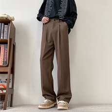 现货主推款加大码直筒垂感纯色西裤S-3XL310A-2BK315P45控68，男装西裤，星座310A-2