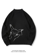 M18193-P45加绒款-P65半高领毛衣男士大码针织衫男毛线衣男白底，男装针织衫/毛衣，电商A040A