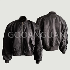 棒球领棉服外套加厚保暖廓形短款弯刀袖飞行员夹克LF1018P95，男装夹克，电商D256-2(原A064-2)