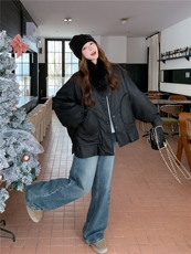 高级感狐狸毛蛋白皮90绒羽绒服外套女韩系设计款2025秋冬新款，女装羽绒服，艾米莉亚