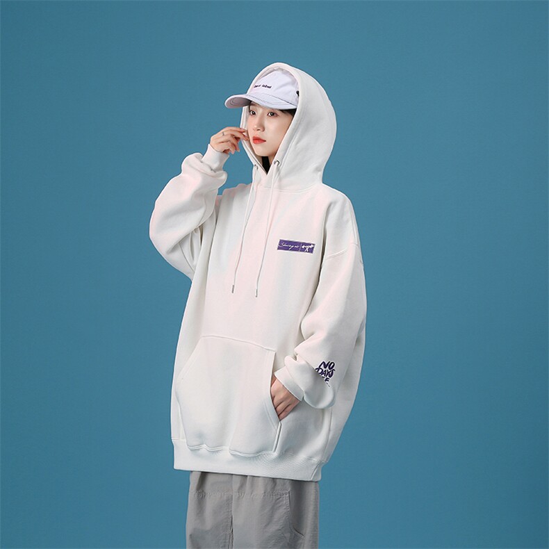 @中性风2025新款秋季港风情侣连帽卫衣女宽松韩版外套WY801P48,女装短外套,星座517A-1
