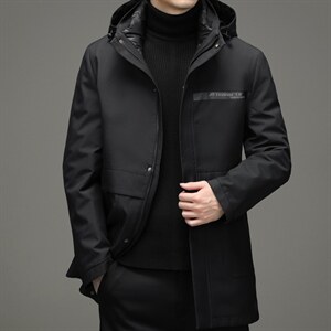 新款2023冬季脱卸内胆羽绒服中年男纯色外套爸爸装XXH1801-P320,男装羽绒服,电商B212（原钱塘6029）