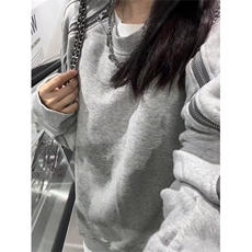 W16-P42拉链卫衣男秋季新款美式街头重磅宽松情侣款外套潮牌，女装短外套，电商B323A