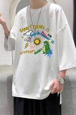 Q11219-P30春夏季七分袖t恤男大码五分袖男短袖中袖大皂风，男装T恤，电商A040