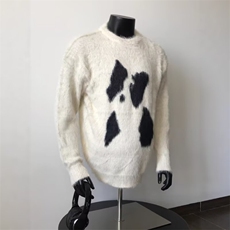 美式卡通小狗毛衣男女冬季针织衫慵懒感休闲情侣L88844-P50，男装针织衫/毛衣，星座1008