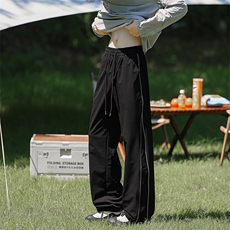 山系防泼水防风软料登山冲锋裤男春秋直筒阔腿运动休闲裤KZ067P50，男装休闲裤，电商B312
