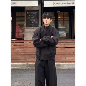 美式复古工装cleanfit飞行夹克外套男春秋男装棒球服LW67133-P63图片