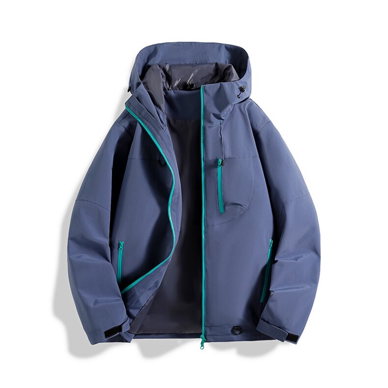 新款男女高品质户外登山服青少年学生冲锋衣夹克外套HS6633-P80,男装夹克,星座1206（原A206）