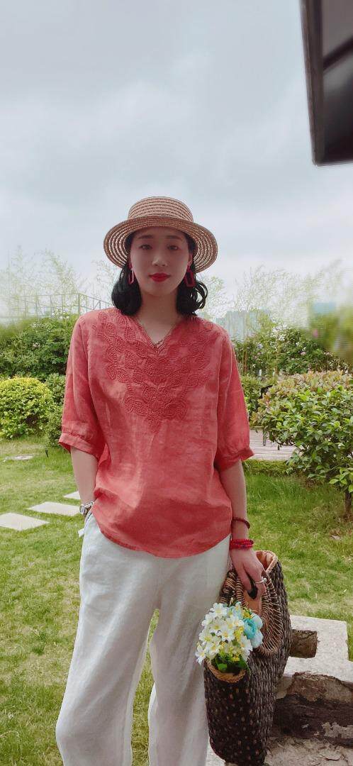 纯苎连衣裙小衫裤子裙子衬衣 时尚风 风淑女风休闲风，女装连衣裙，川哲