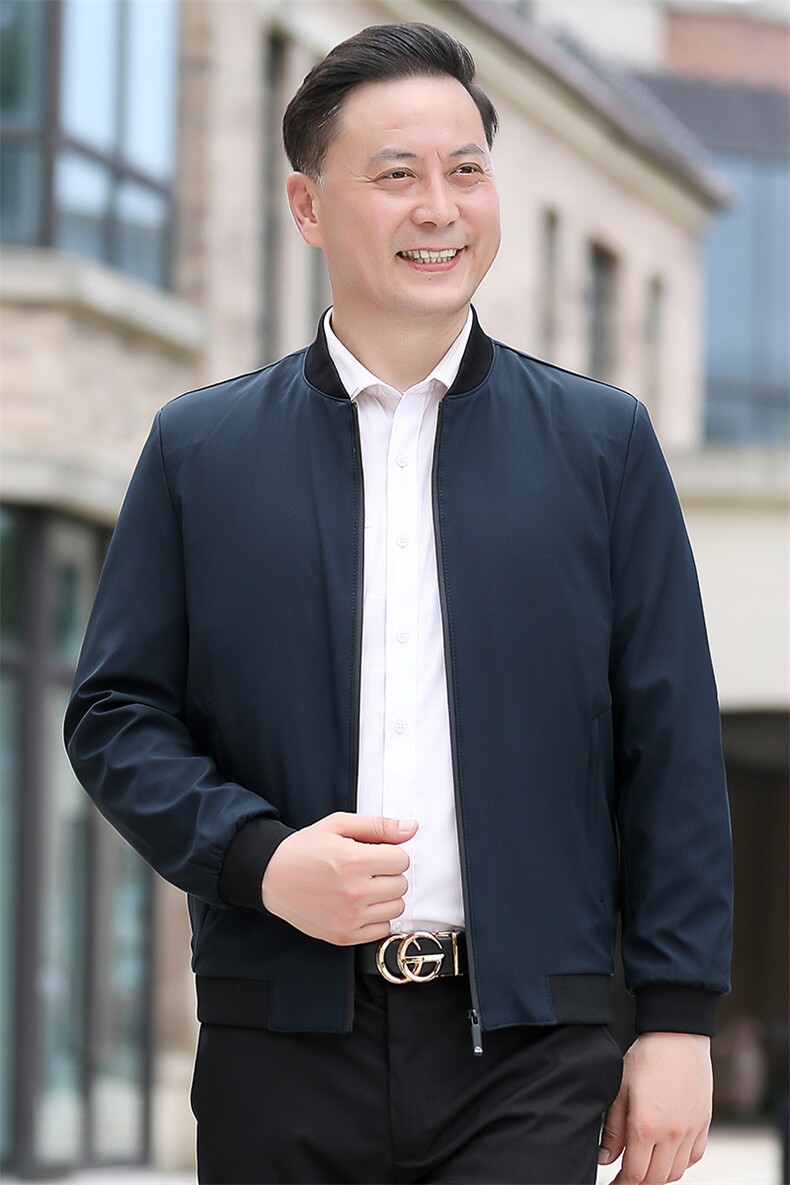 NN9967钱塘2020-3春秋新款中年男士商务休闲简约夹克外套P72,男装夹克,钱塘207-3