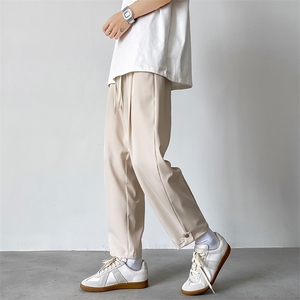 夏季新款设计感冰丝休闲长裤男宽松直筒垂感西裤 现货 K7987-P32图片