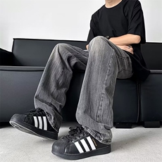 高品质夏款男牛仔裤闪电肌理纹路直筒休闲长裤NK07P50，男装牛仔裤，星座1013-1