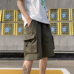 夏季复古潮牌工装短裤男潮机能直筒宽松休闲五分裤 K7681-P28图片