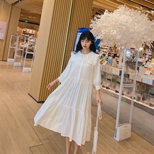 现货，主推款淑女裙娃娃领连衣裙8306-850，女装连衣裙，Mushroom