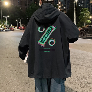 JK41171-P85加棉款-P115纯棉连帽夹克男士大码工装夹克男外套男