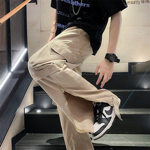街头青春流行时尚潮流九分裤男日系宽松型休闲运动裤 K3627-P42图片
