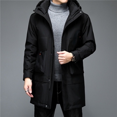 2023冬季新款羽绒服长款男式白鸭绒中老年商务男装ALXB8998-P365，男装羽绒服，电商B212（原钱塘6029）