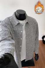 高克重雪尼尔480g银狐绒保暖舒适夹克外套男J5265J加绒-特P45控88，男装夹克，电商A001