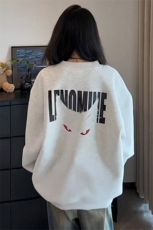 恶魔眼印花连帽卫衣男女款秋季潮牌痞帅重磅硬挺美式高街情侣外套，男装卫衣，电商A063