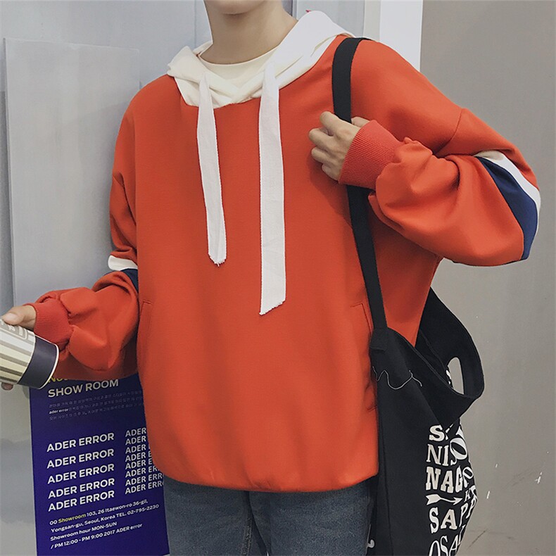 A003-HW001-P45男士宽松拼接袖卫衣港仔风1,男装卫衣,电商A003