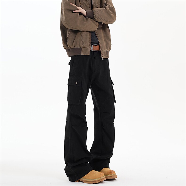 春季秋季美式ins高街hiphop多口袋工装裤货号K25127P65，男装休闲裤，电商A063
