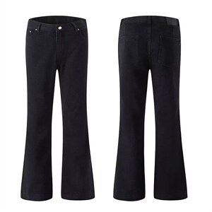 水洗弯刀直筒微喇牛仔裤美式休闲痞帅裤子阔腿裤K70556-2-P35网图，男装牛仔裤，电商B245