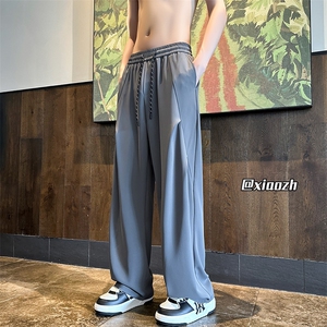 XZ616 夏季侧边压褶设计款休闲裤冰丝西装裤 TY1034 特P30控58图片