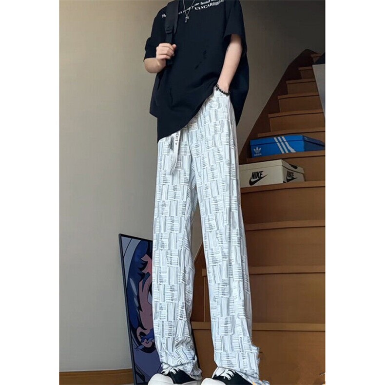 扎染冰丝裤男夏季薄款青少年酷帅裤子美式休闲裤KA418，男装休闲裤，星座1116A（原606A-3）