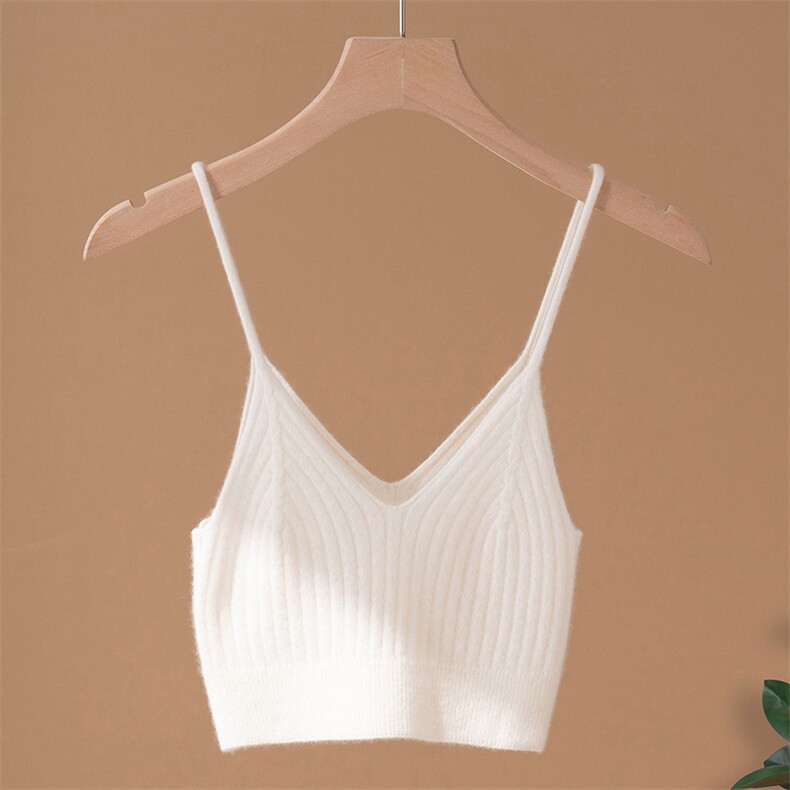 2025年秋季时尚百搭通勤简约休闲吊带抹胸，女装背心吊带，臻歆羊绒
