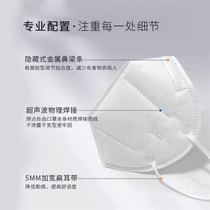 【24小时发货】国标KN95口罩！新批次独立包装带合格证，工厂直供一件代发！图片