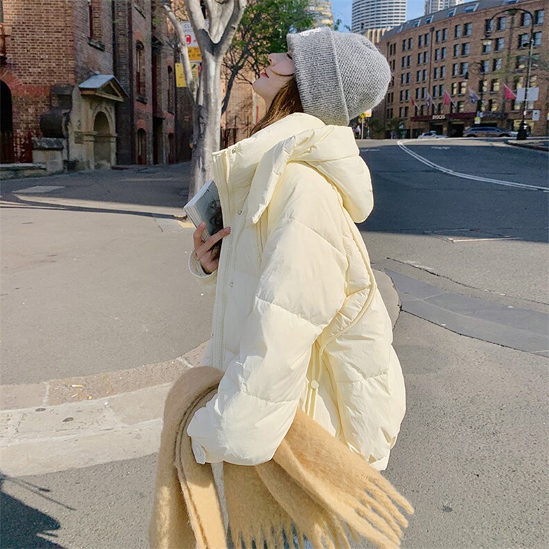 秋冬新款90白鸭绒短款羽绒服女小个子显瘦保暖外套，女装羽绒服，韩秀