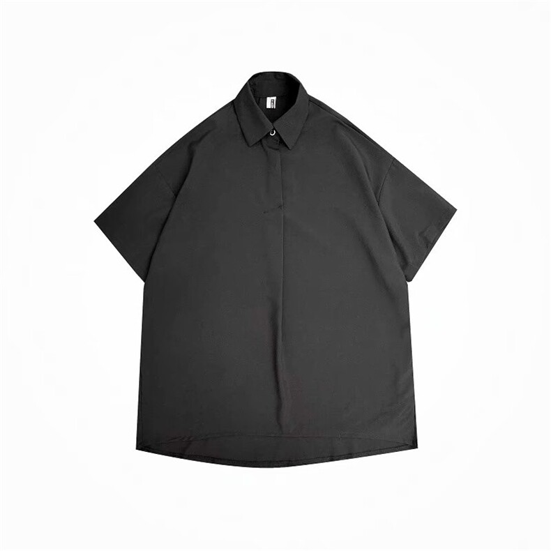 夏季薄款短袖衬衫男ins港风日系西装半袖衬衣潮流上衣W921-P30,男装衬衫,星座512-2