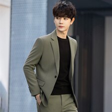 22春季男百搭新款商务正装纯色修身时尚休闲西服外套XF8609P155，男装西服，电商A355（原A415）