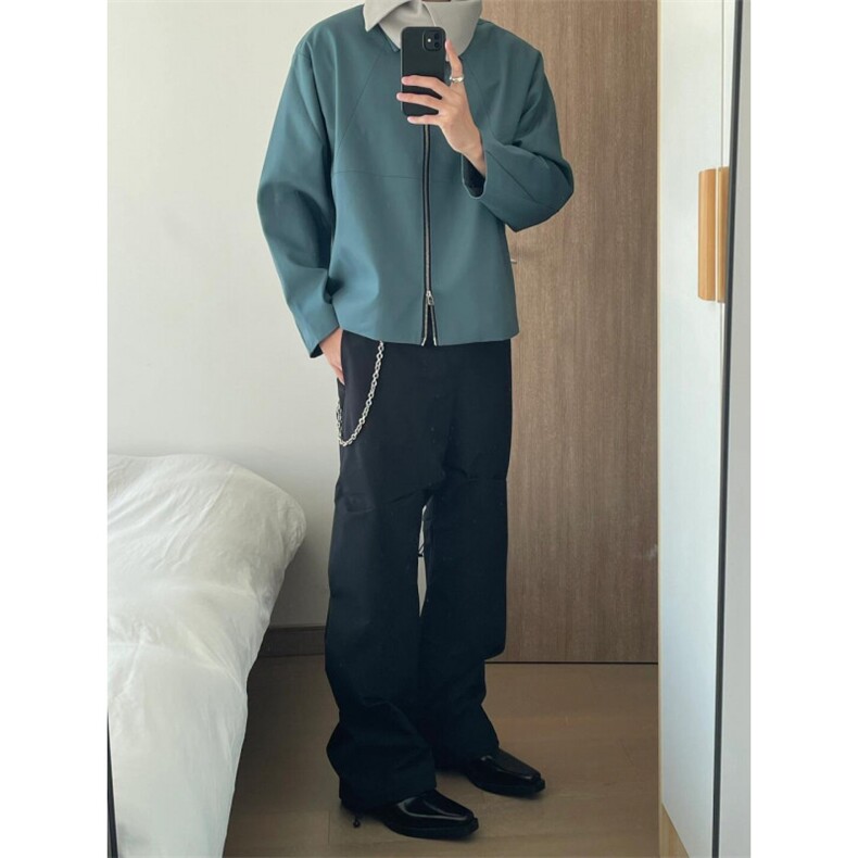 【有货】cleanfit短款解构外套男高级感痞帅行政夹克Y165LL-特P55,男装夹克,星座1007（原301D）
